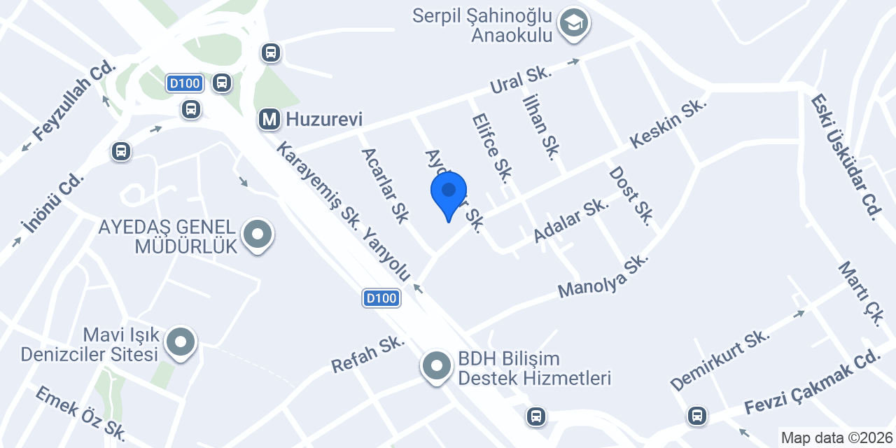 Hasgül Otomotiv konumu
