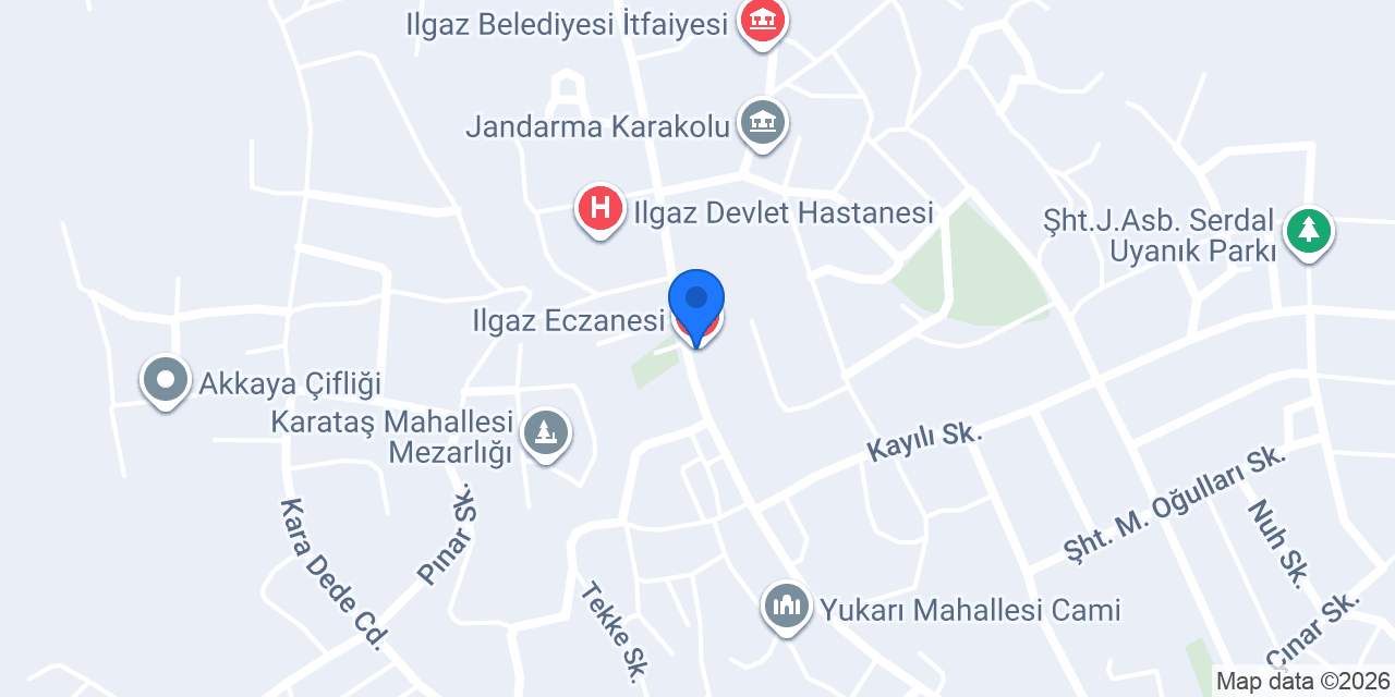 Ilgaz Eczanesi konumu