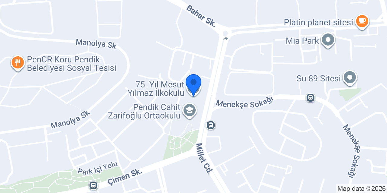 75. Yıl Mesut Yılmaz İlkokulu konumu