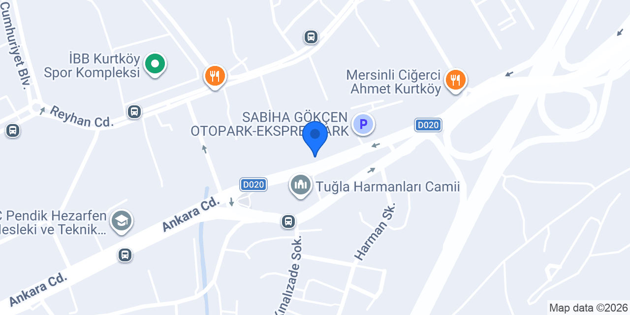 Damla Ateş Sigorta konumu