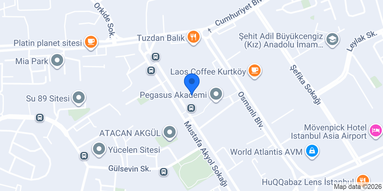 İstanbul terzi konumu