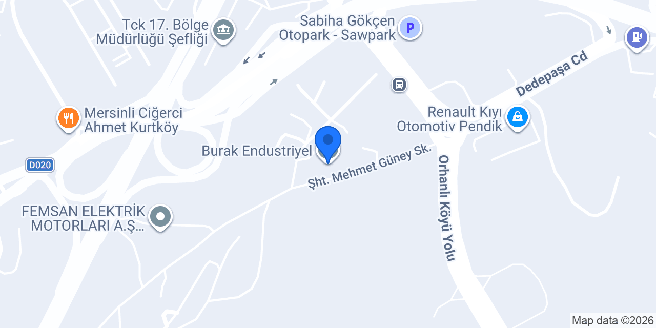 Burak Endustriyel konumu
