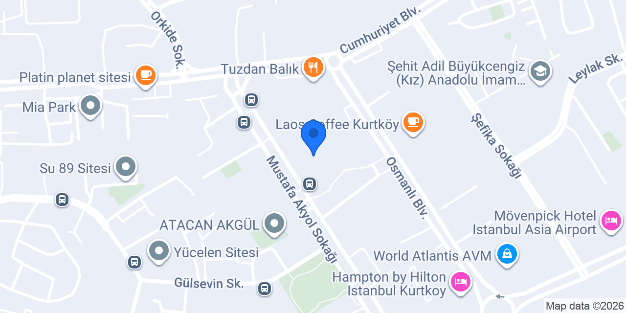 Altınbaş Filo Rent a Car konumu