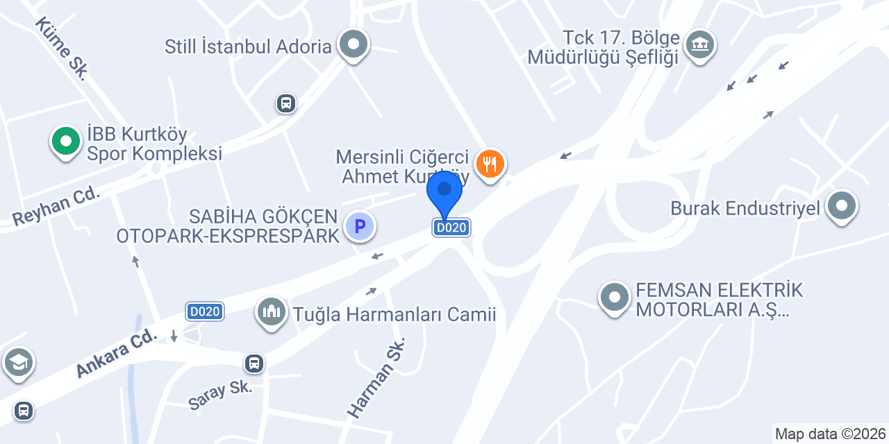 SYM Enkal Motosiklet konumu