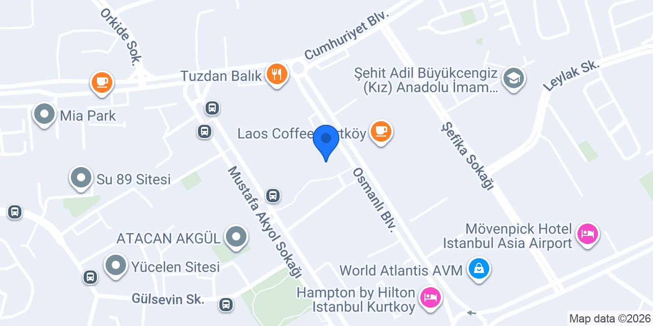 Caldiva Tesis Yönetim Hizmetleri konumu