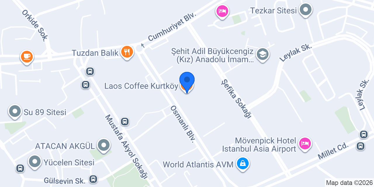 Laos Coffee Kurtköy konumu