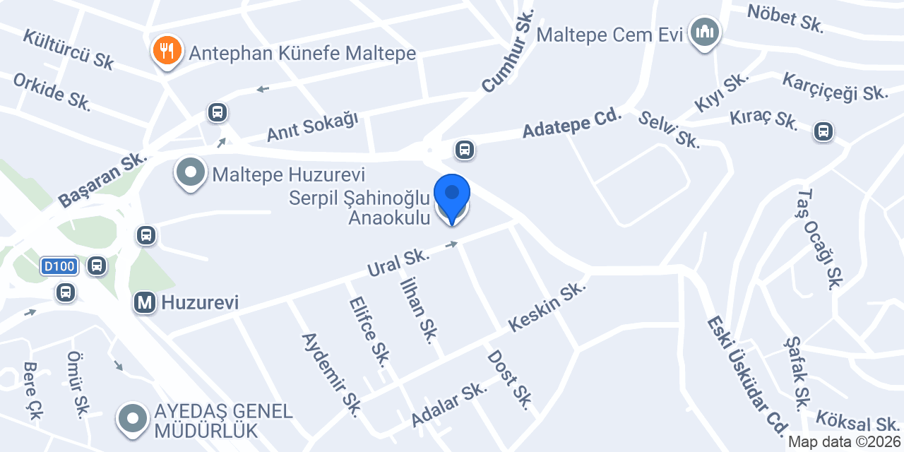 Serpil Şahinoğlu Anaokulu konumu