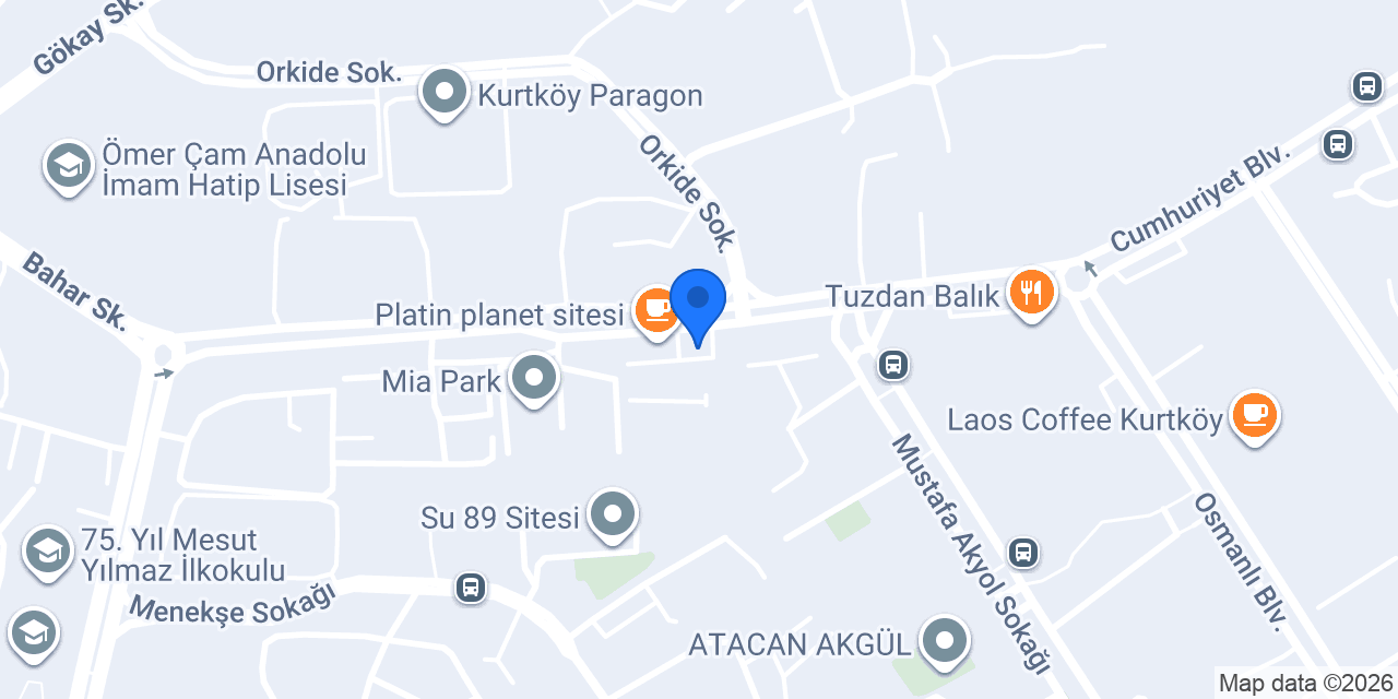 Platin Eczanesi konumu
