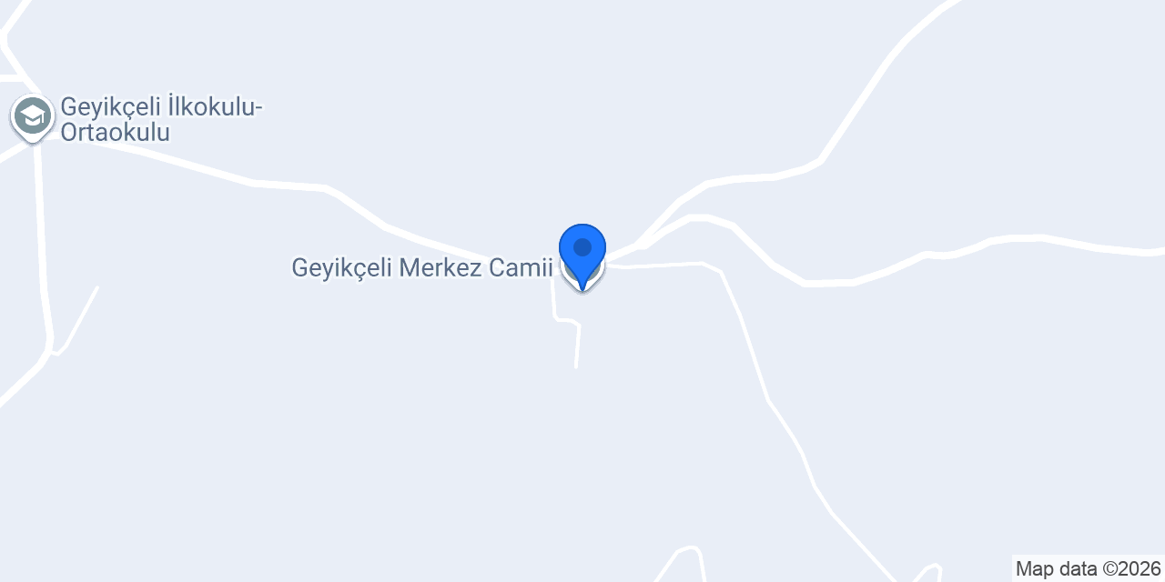 Geyikçeli Merkez Camii konumu