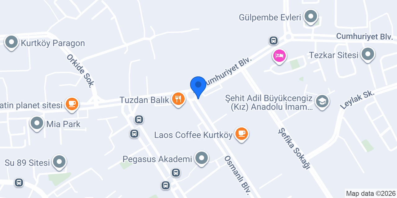 Manolya Pastanesi Kurtköy konumu