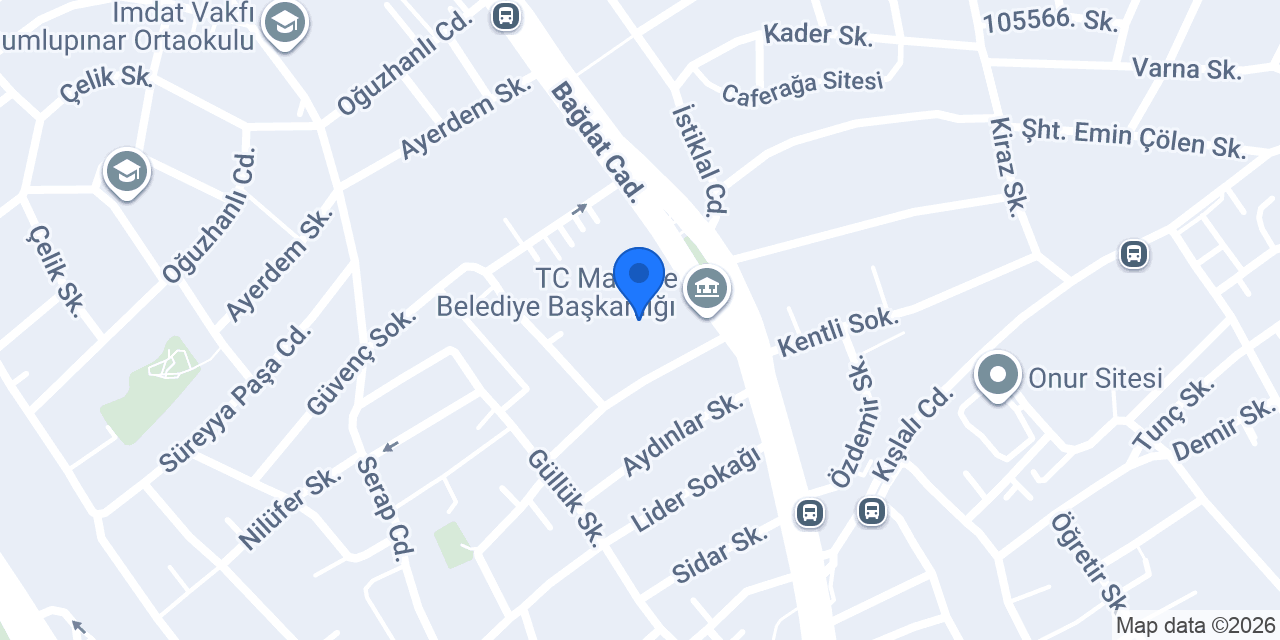 ARYA BEKTAŞ MALTEPE konumu
