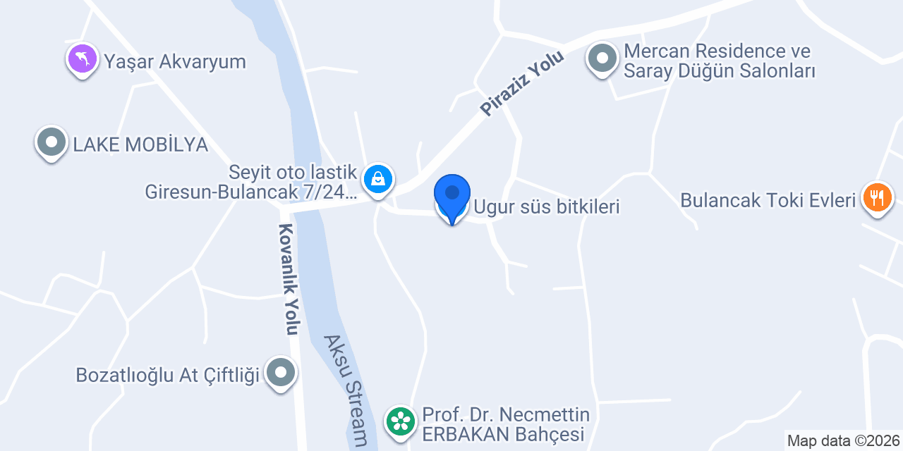 Ugur süs bitkileri konumu