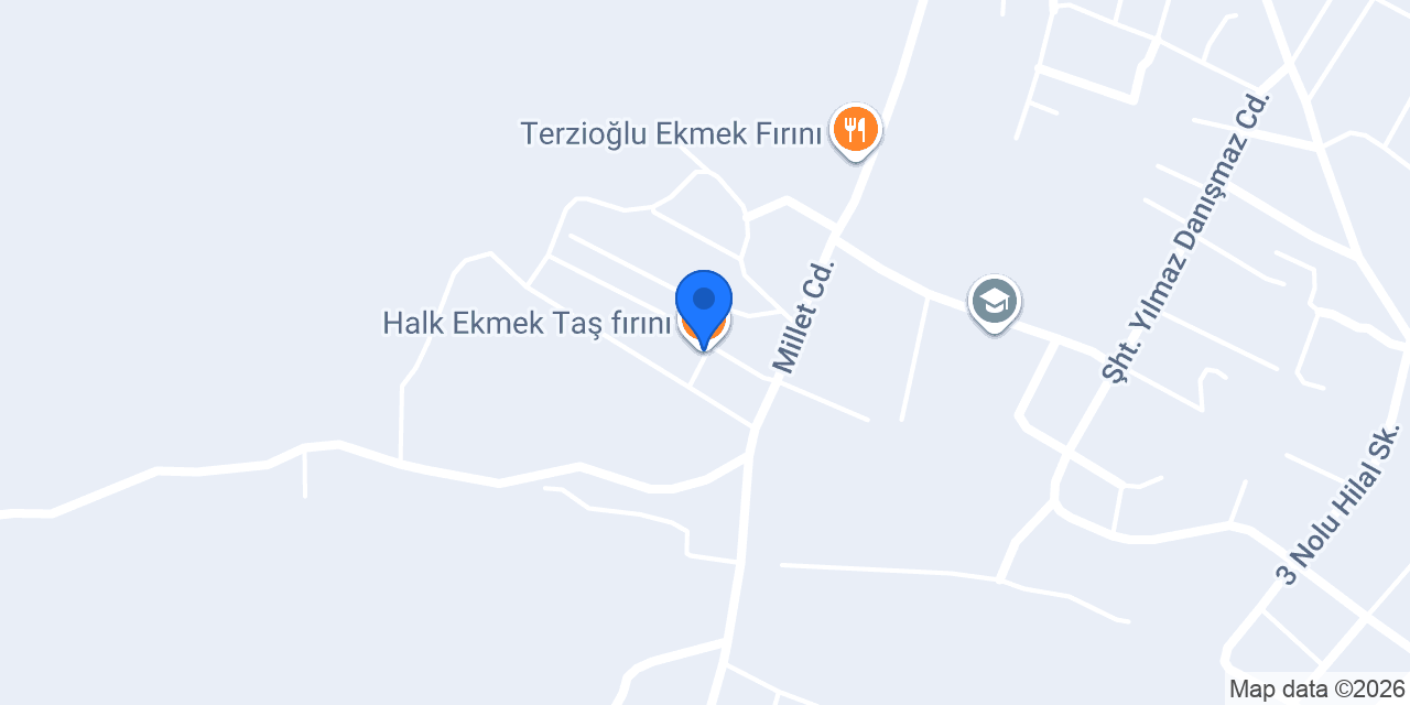Halk Ekmek Taş fırını konumu