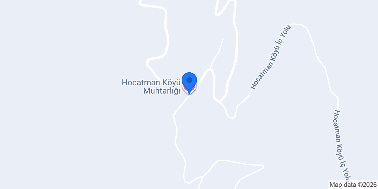 Hocatman Köyü Muhtarlığı konumu