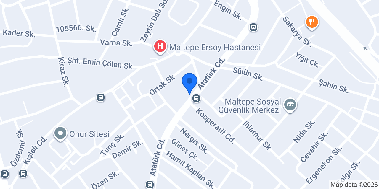 Maltepe Uğur Okulları konumu