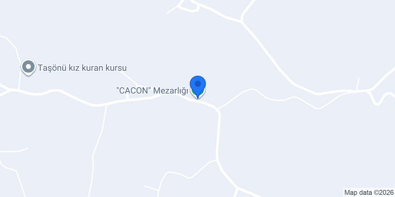 "CACON" Mezarlığı konumu