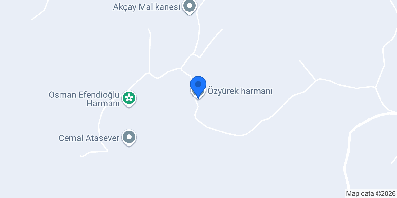 Özyürek harmanı konumu