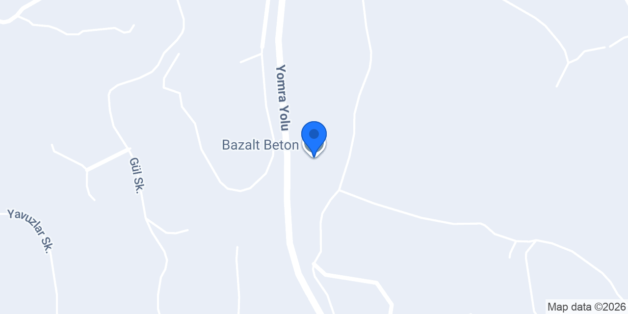 Bazalt Beton konumu