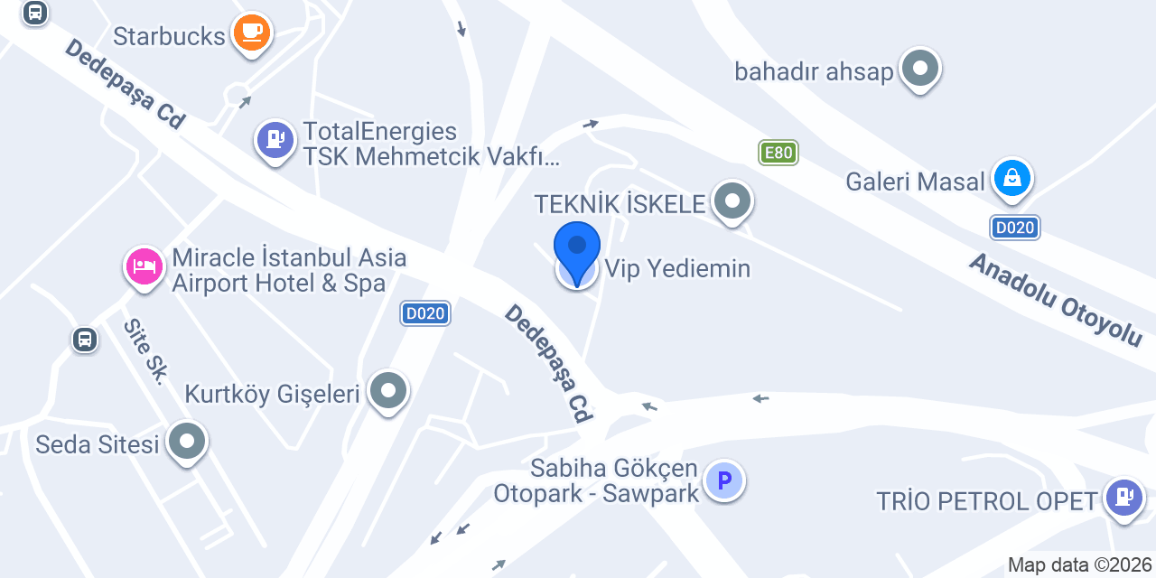 Vip Yediemin konumu