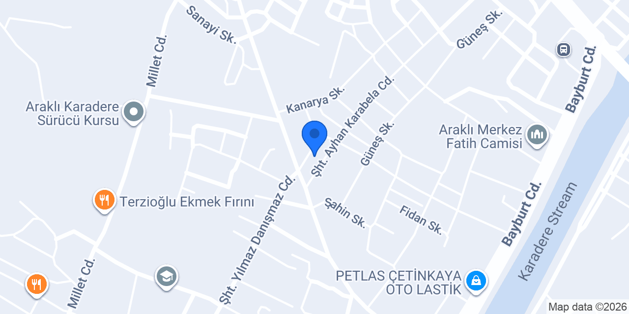 Çiğköftem Araklı konumu