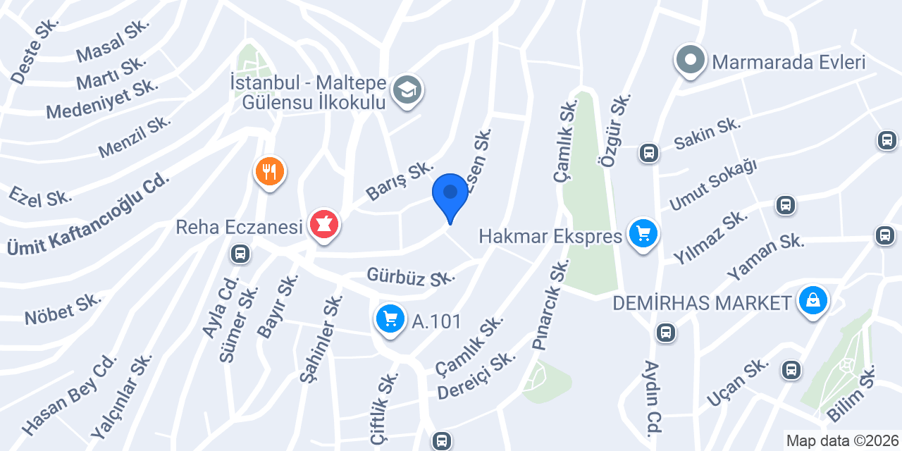 Akmeşe Ortaokulu konumu