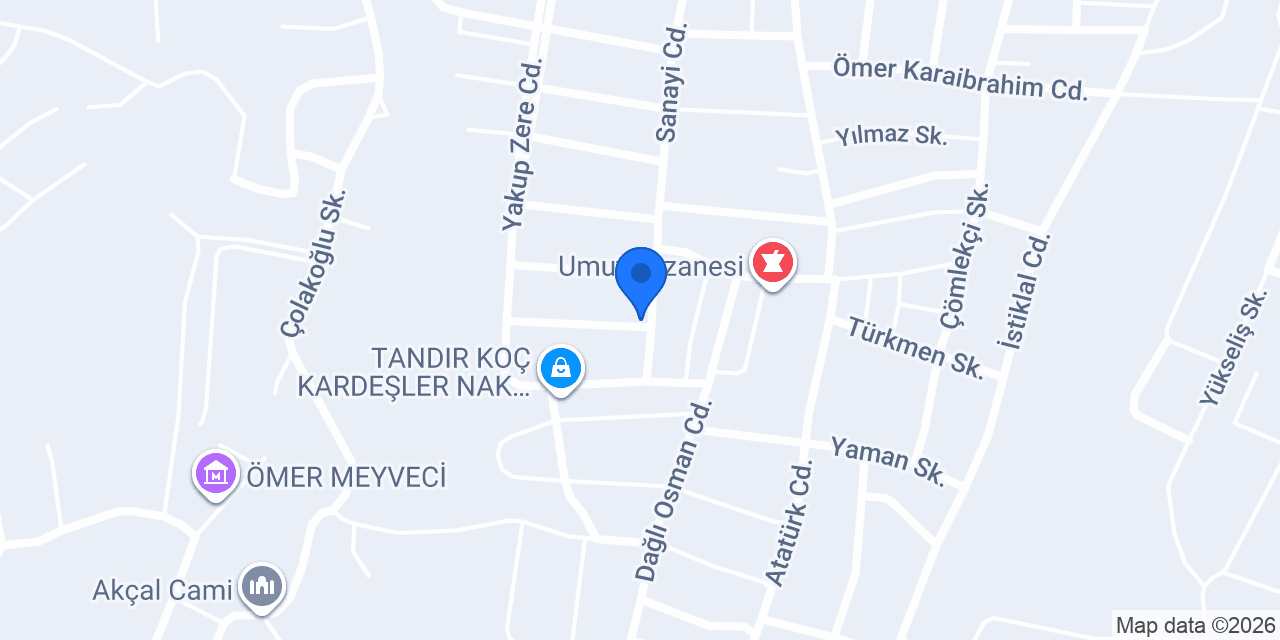 TÜRKOĞLU DEKORASYON&MOBİLYA konumu