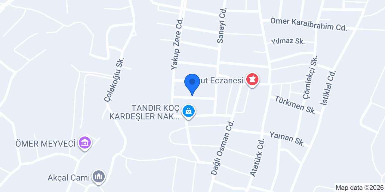 Bizim Sofra Tabldot Yemek konumu