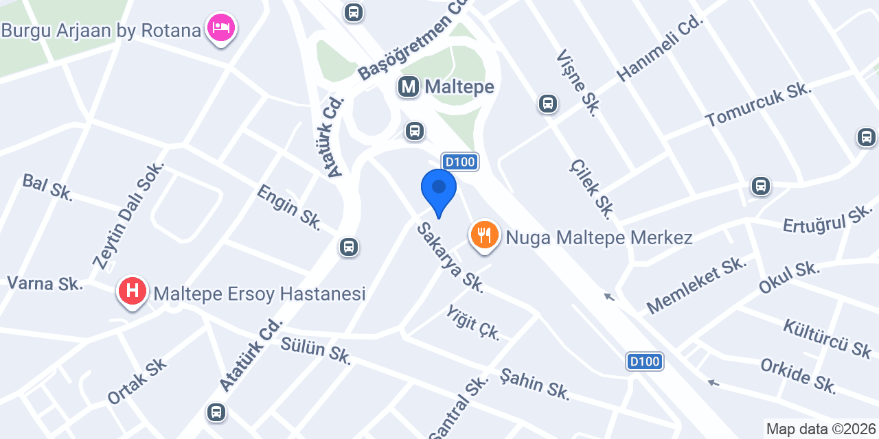 Suite Otel Maltepe konumu