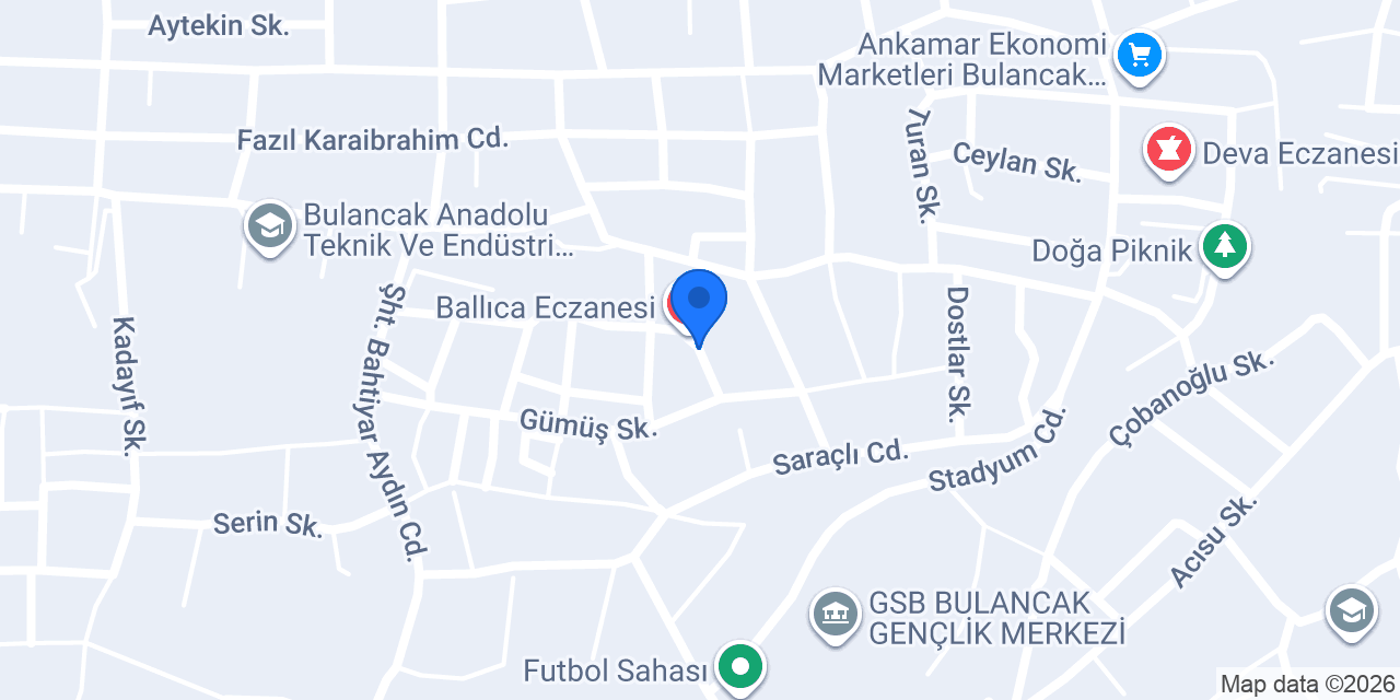 Ebrar Market konumu