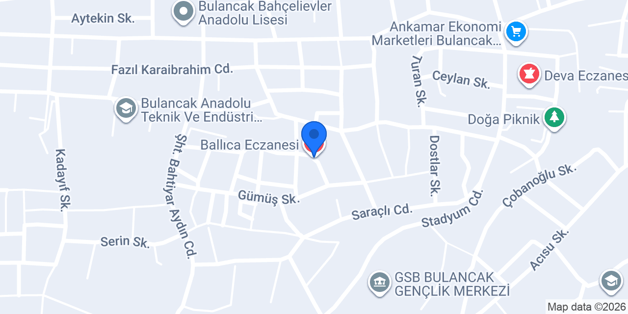 Ballıca Eczanesi konumu