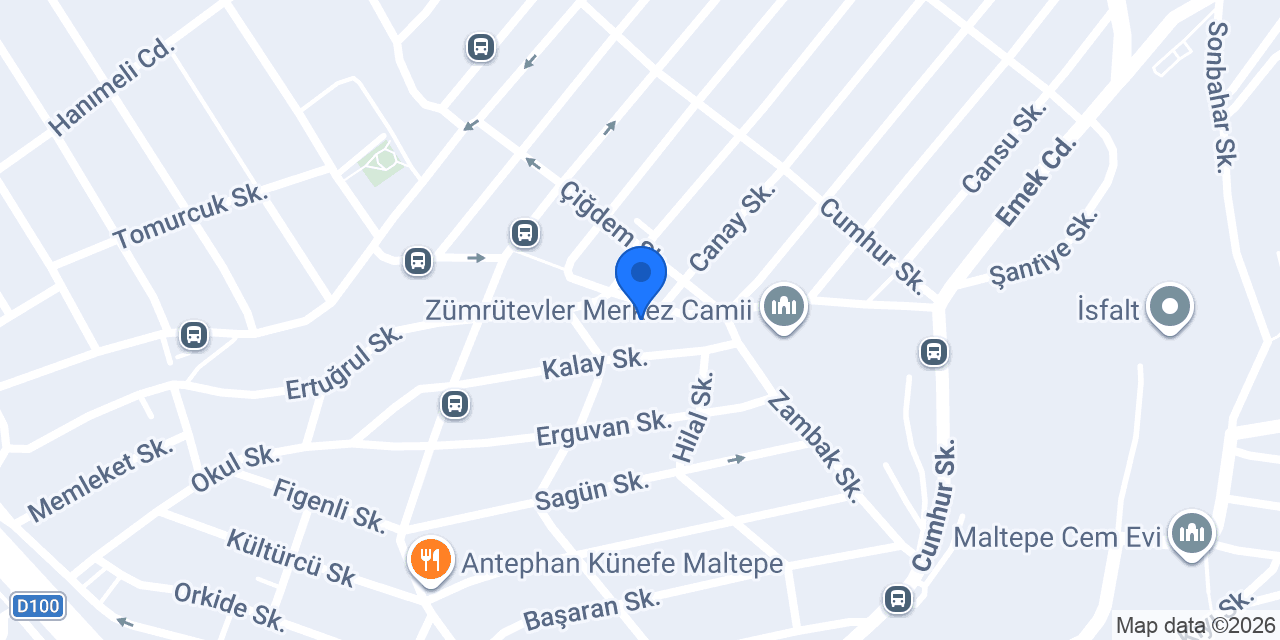 Maltepe Çınar Oto Tamir Servisi konumu