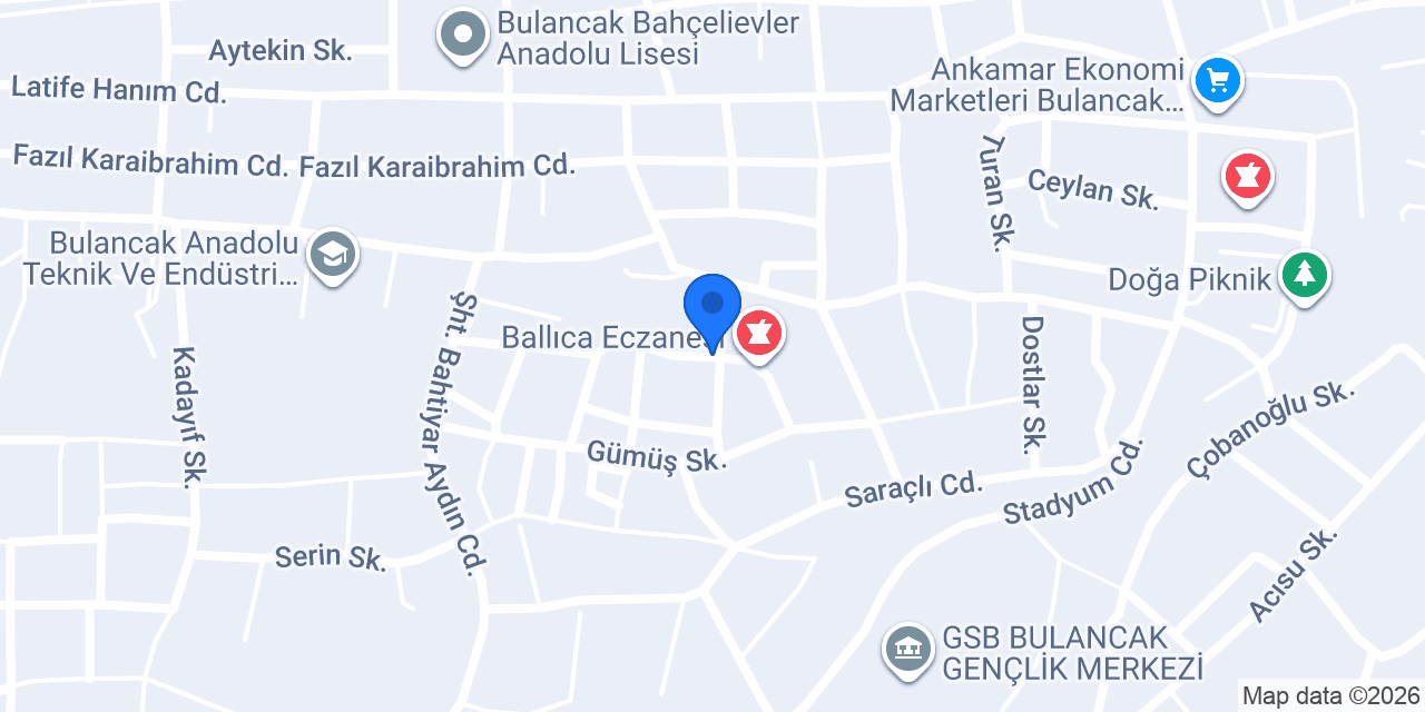 Demirkılıç Eczanesi konumu