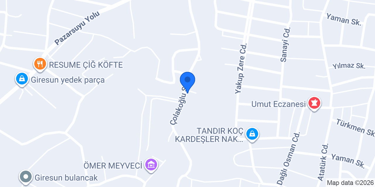 Mert Oto konumu