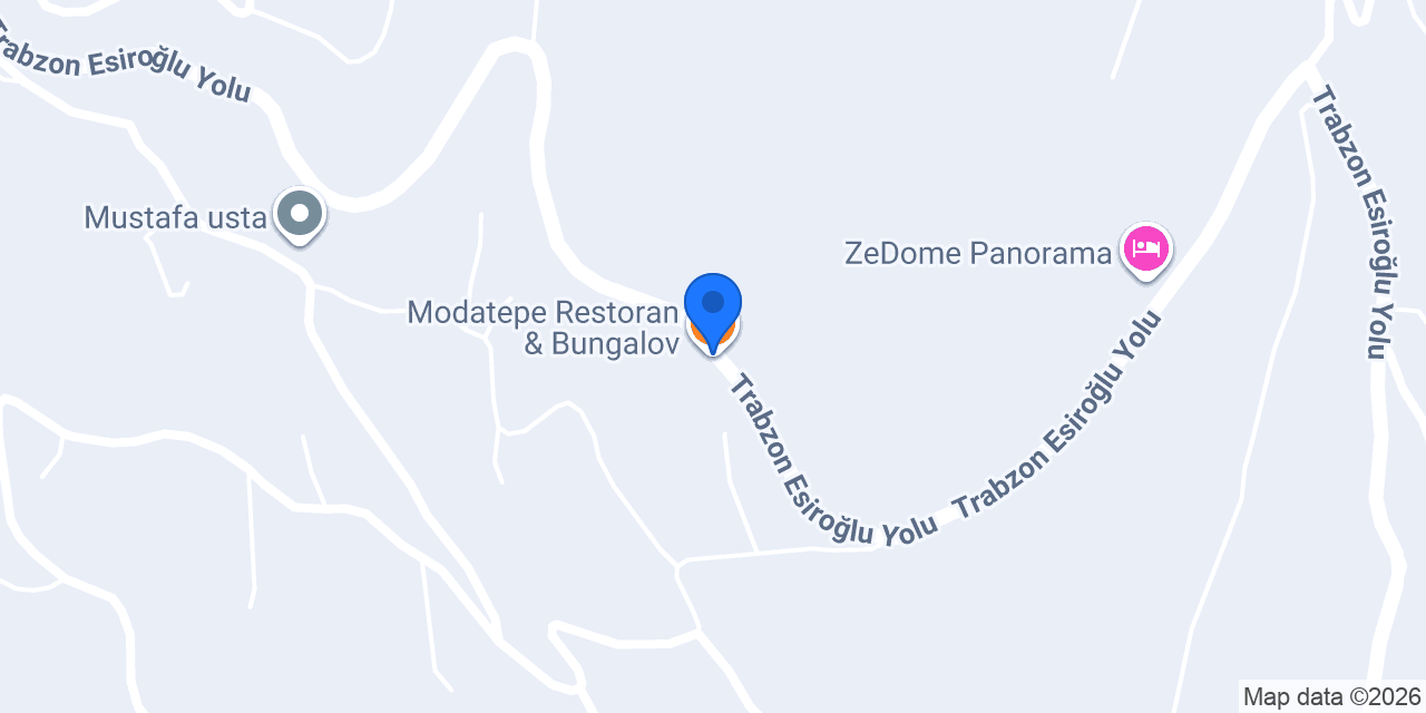 Modatepe Bungalow & Taşev konumu