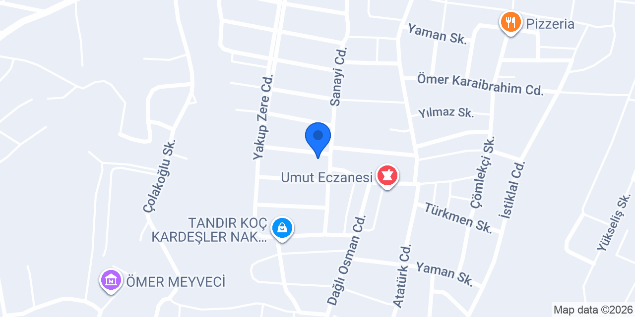 BİLALOĞLU OTOMOTİV konumu