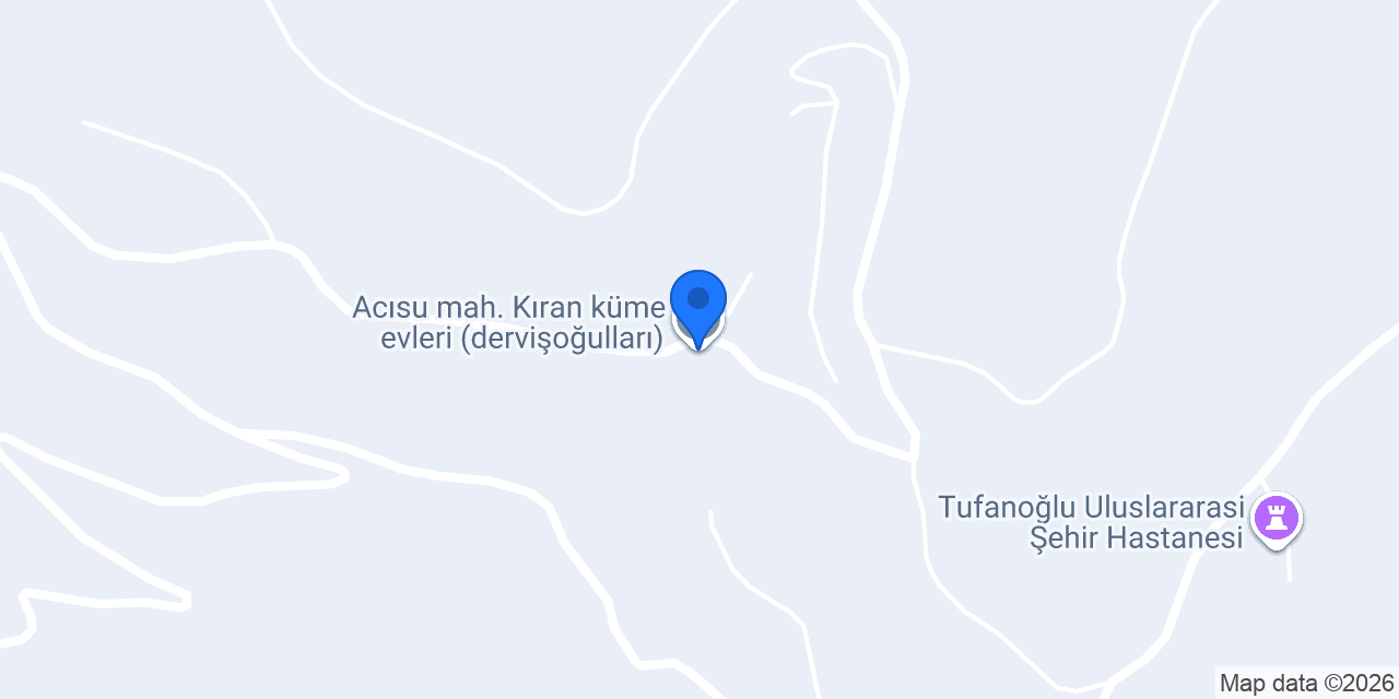 Acısu mah. Kıran küme evleri (dervişoğulları) konumu