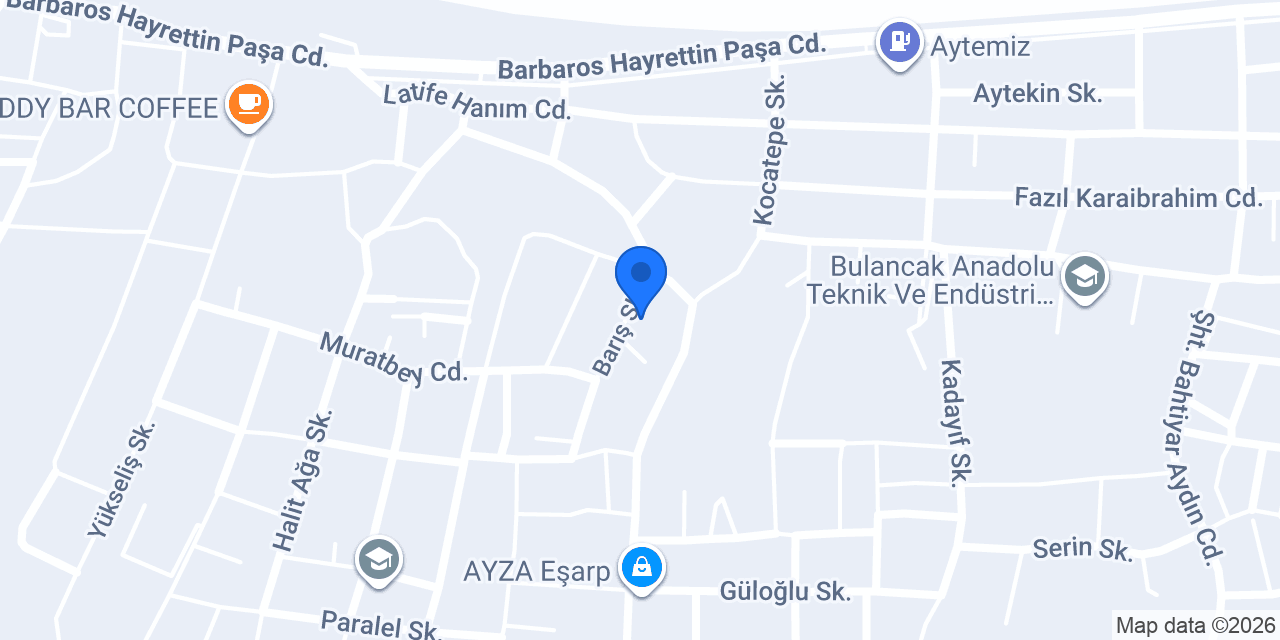 Moda Inşaat konumu