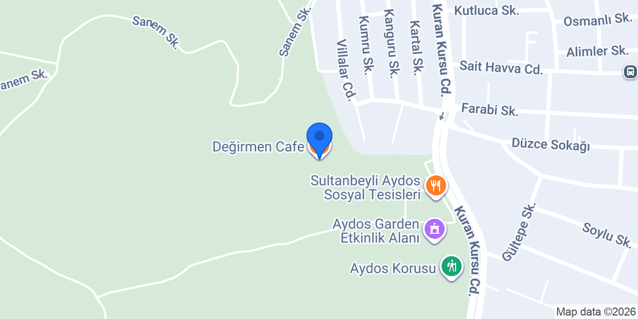 Değirmen Cafe konumu