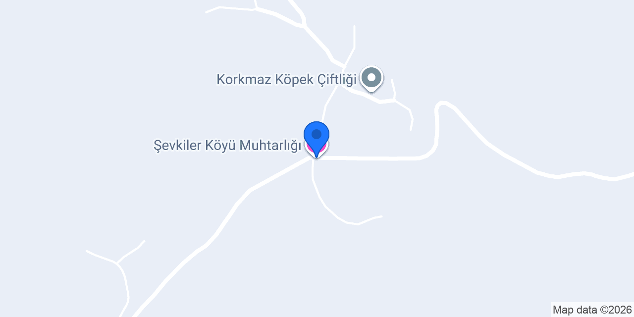 Şevkiler Köyü Muhtarlığı konumu