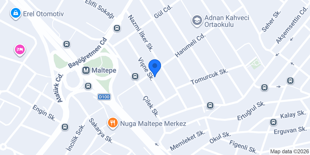 Akay Eğitim Maltepe Kampüsü konumu
