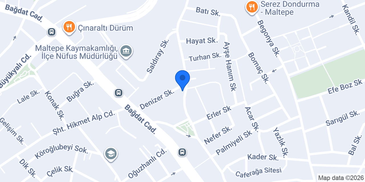 Maltepe dondurmacısı konumu