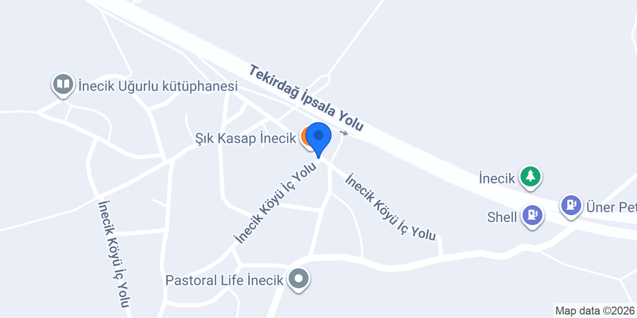 İnecik ekmek fırını konumu