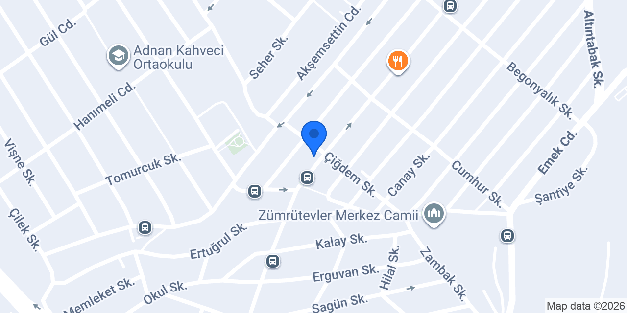 ZÜMRÜTEVLER PİDE ve BÖREK SALONU konumu