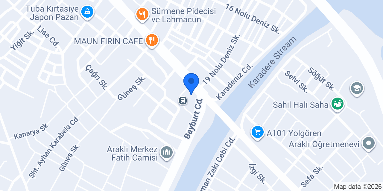 ARAKLI ANAHTARCI ÇİLİNGİR konumu