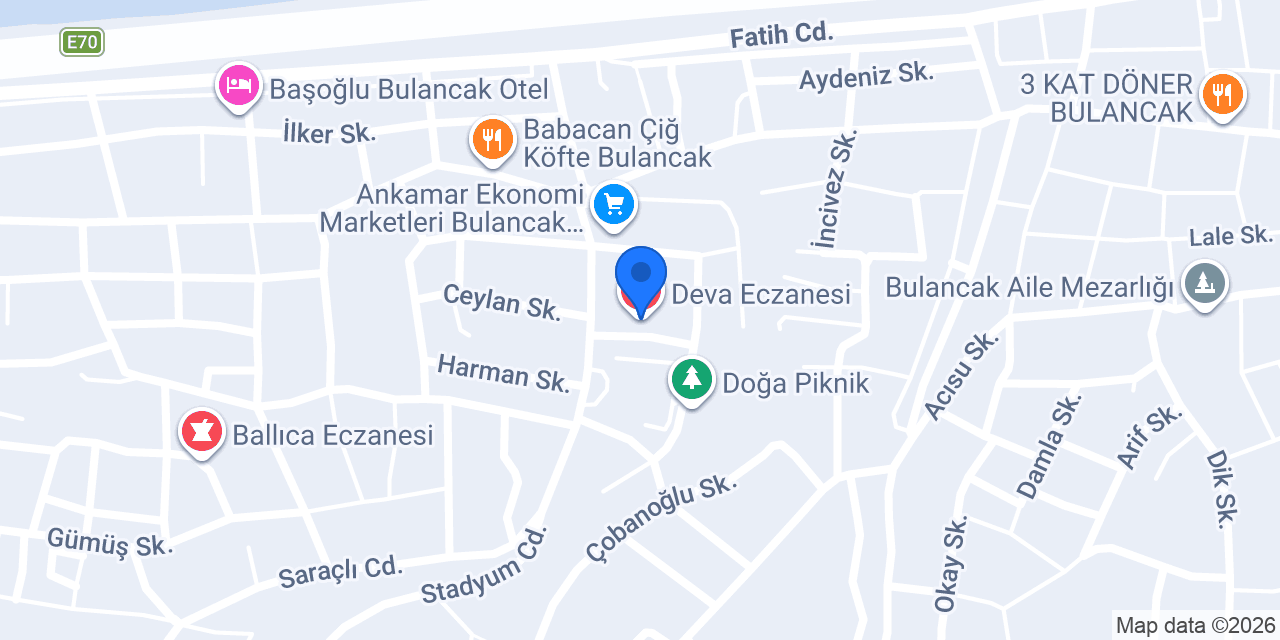 Deva Eczanesi konumu