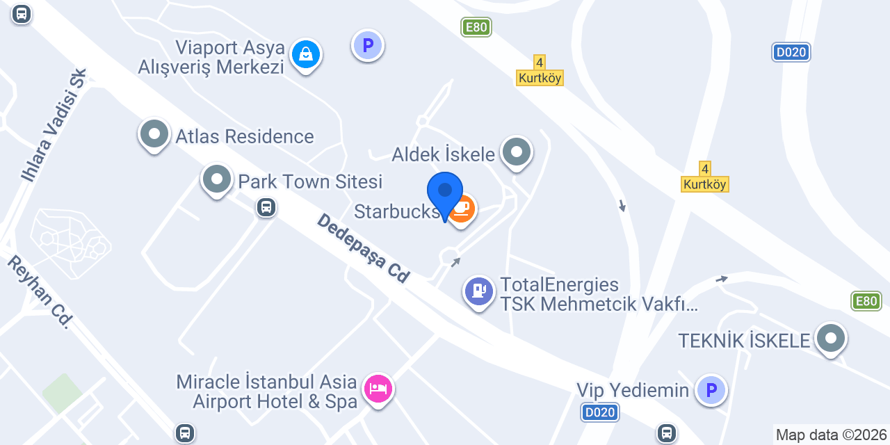 Evidea Viaport Asya AVM konumu