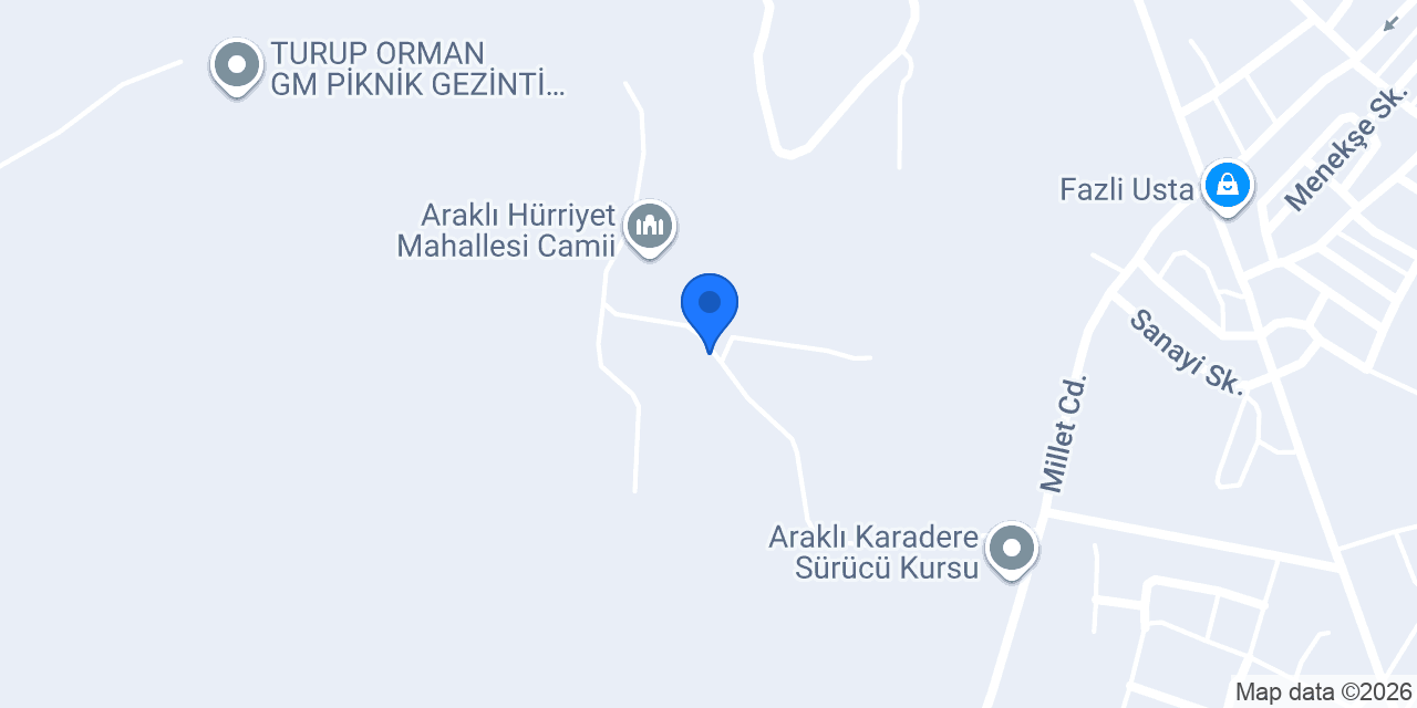 Araklı Anadolu Öğretmen Lisesi konumu