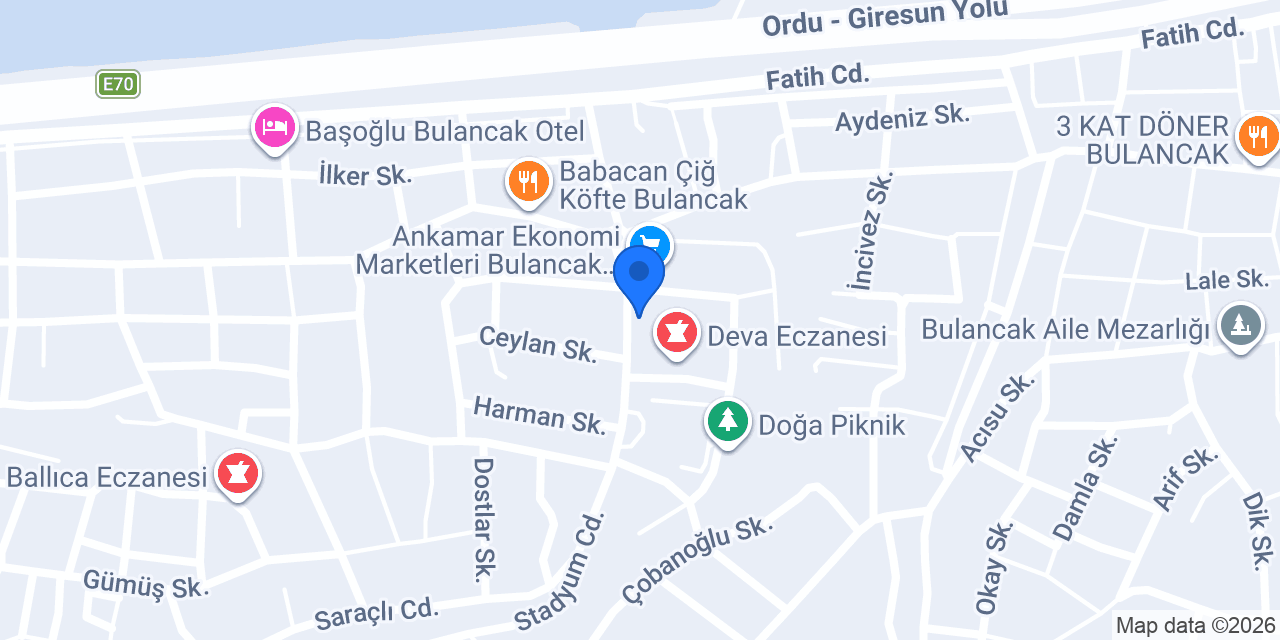 Tapu Müdürlüğü konumu