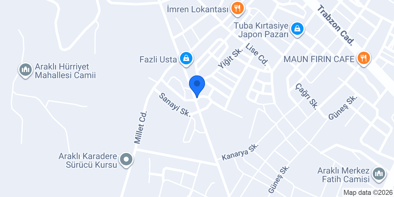 Eminler Ticaret konumu