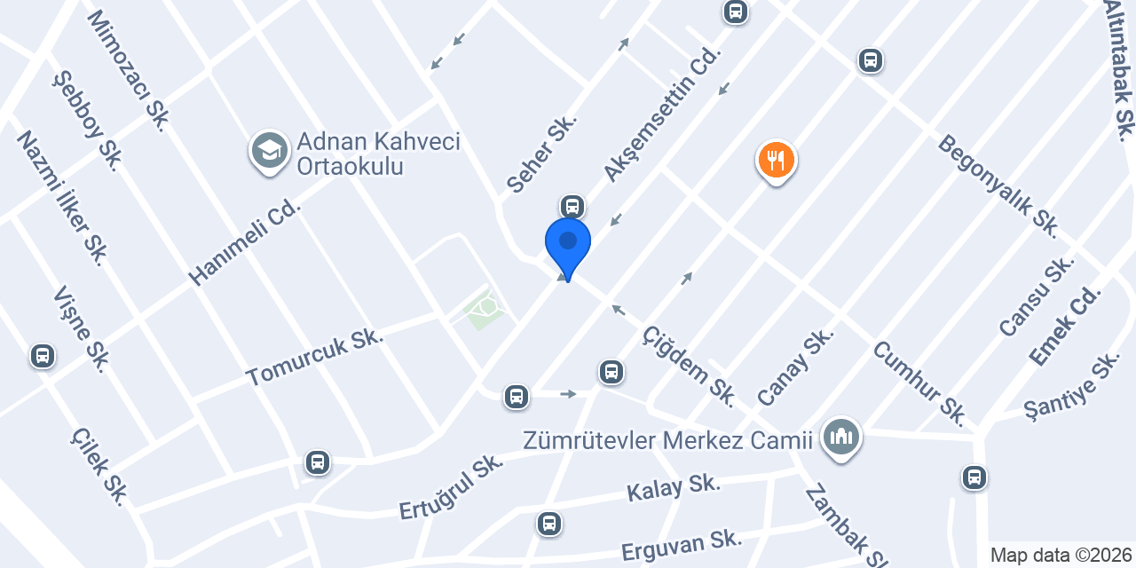 Çiğköfteci Ömer Usta konumu